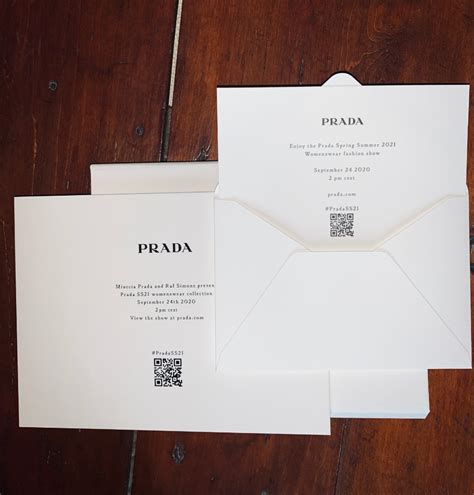 prada show invitation|doomscroll prada.